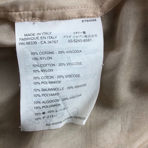 Prada Golden Nude Lace Overlay Skirt Sz 6 - Picture 5 of 12